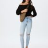 1420 Blugi skinny cu talie joasă 1420 Blugi skinny cu talie joasă