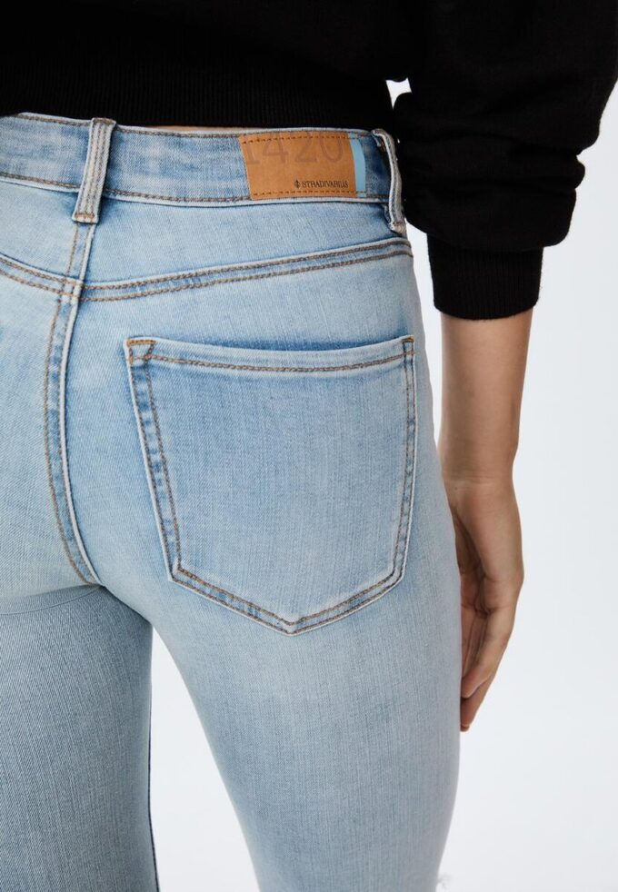 1420 Blugi skinny cu talie joasă 1420 Blugi skinny cu talie joasă