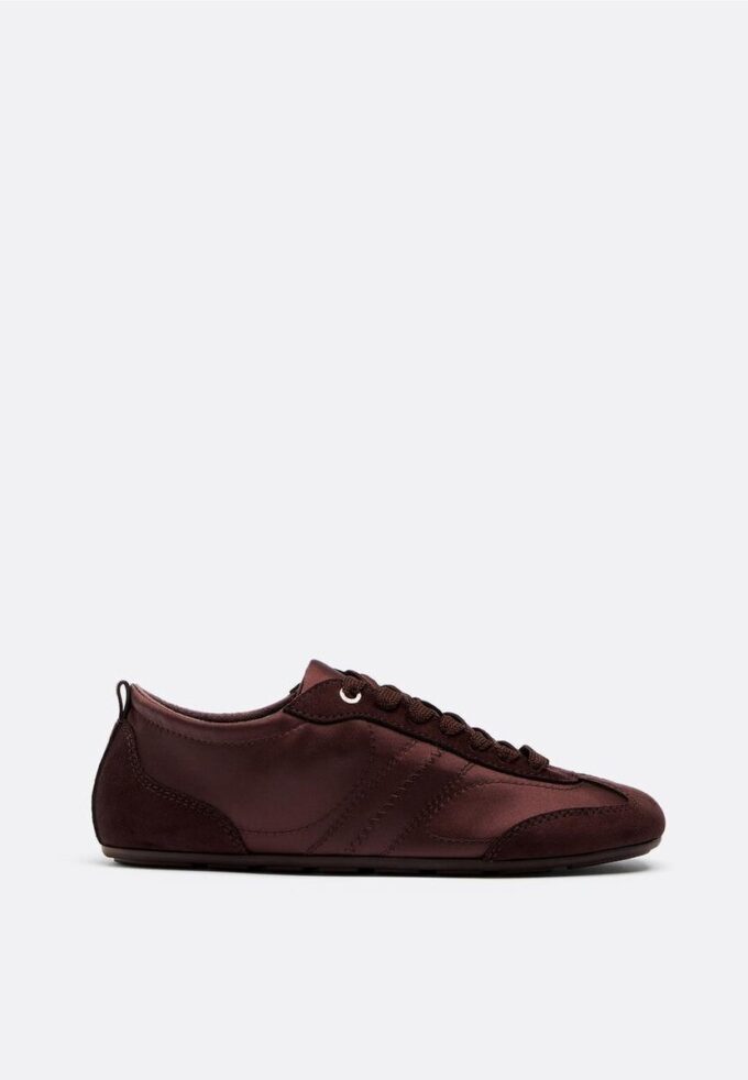 Adidași cu talpă fină din satin