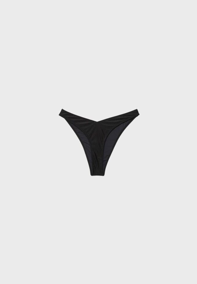 Articole de bază de bikini brazilien cu decupaj în V Articole de bază de bikini brazilien cu decupaj în V