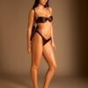 Articole de bază de brazilian bikini din satin simplu Articole de bază de brazilian bikini din satin simplu