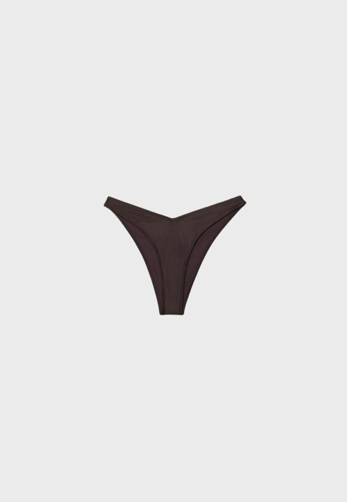 Articole de bază de brazilian bikini din satin simplu Articole de bază de brazilian bikini din satin simplu