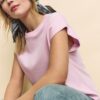 B06 Tricou de bază cu umeri coborâți