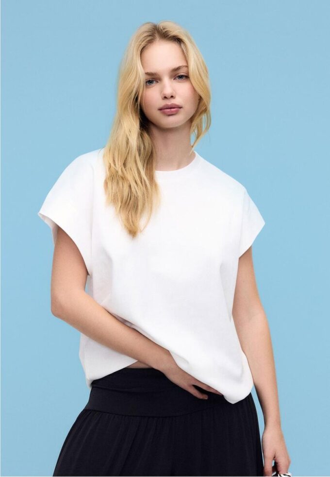 B06 Tricou de bază cu umeri coborâți B06 Tricou de bază cu umeri coborâți