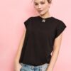 B06 Tricou de bază cu umeri coborâți