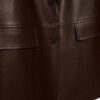 Blazer din imitație de piele