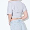 Blugi cu talie joasă și Wide Leg, cu detaliu stea
