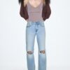 Blugi D92 cu croi drept și Wide Leg Blugi D92 cu croi drept și Wide Leg