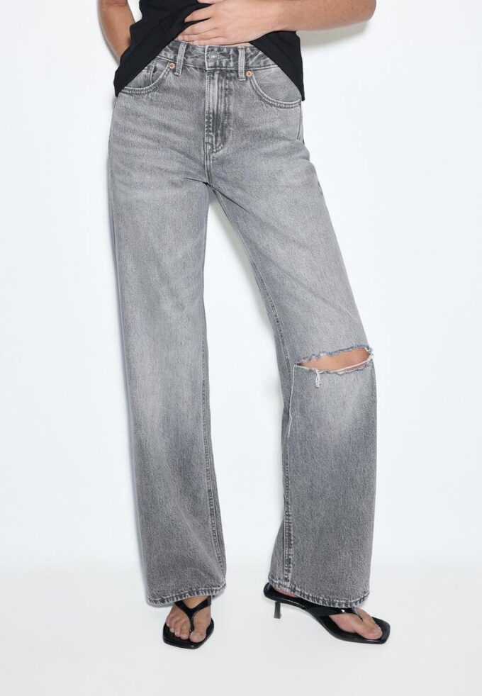 Blugi D92 cu croi drept și Wide Leg Blugi D92 cu croi drept și Wide Leg