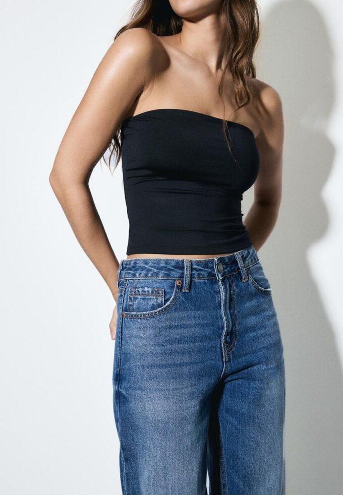 Blugi D92 cu croi drept și Wide Leg Blugi D92 cu croi drept și Wide Leg