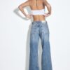 Blugi D92 cu croi drept și Wide Leg