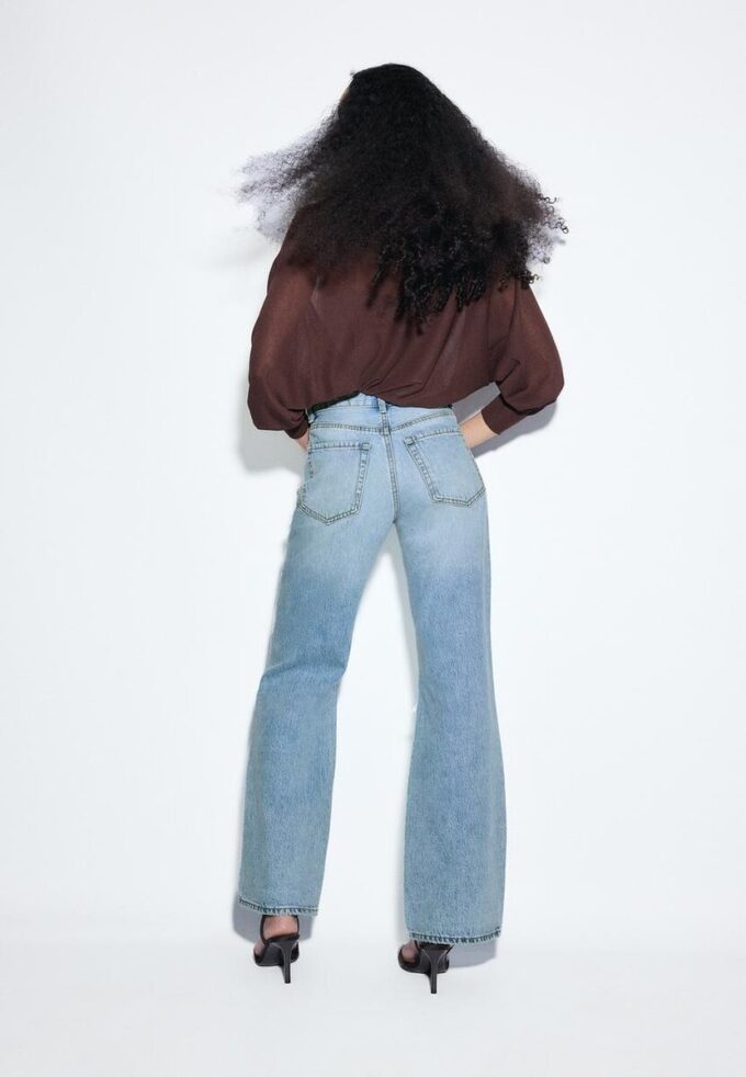 Blugi D92 cu croi drept și Wide Leg Blugi D92 cu croi drept și Wide Leg