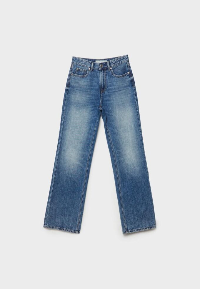 Blugi D92 cu croi drept și Wide Leg Blugi D92 cu croi drept și Wide Leg