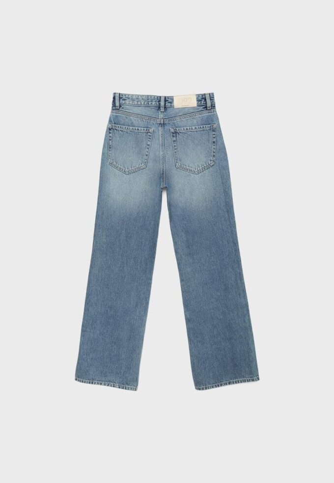 Blugi D92 cu croi drept și Wide Leg