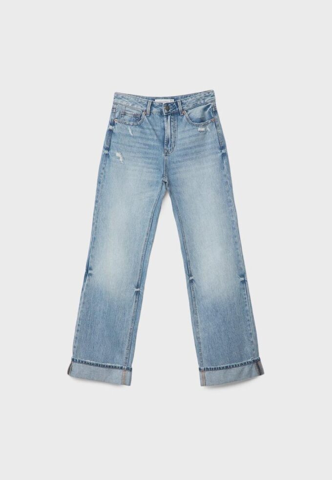 Blugi D92 cu croi drept și Wide Leg Blugi D92 cu croi drept și Wide Leg