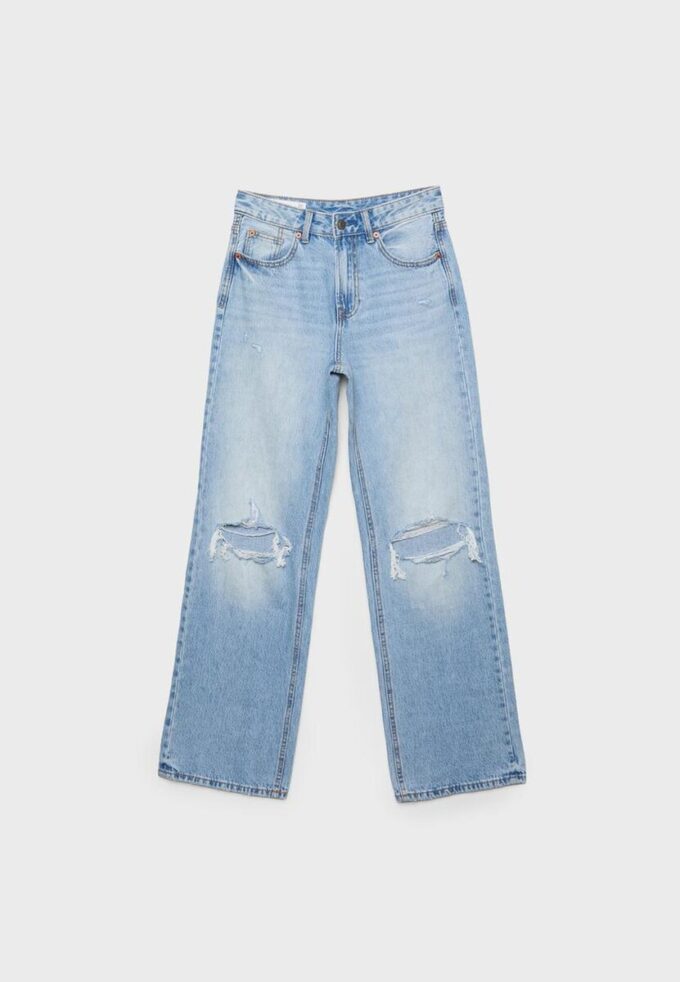 Blugi D92 cu croi drept și Wide Leg Blugi D92 cu croi drept și Wide Leg