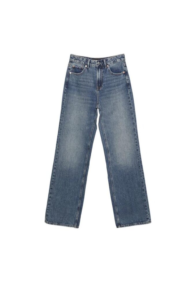 Blugi D92 cu croi drept și Wide Leg