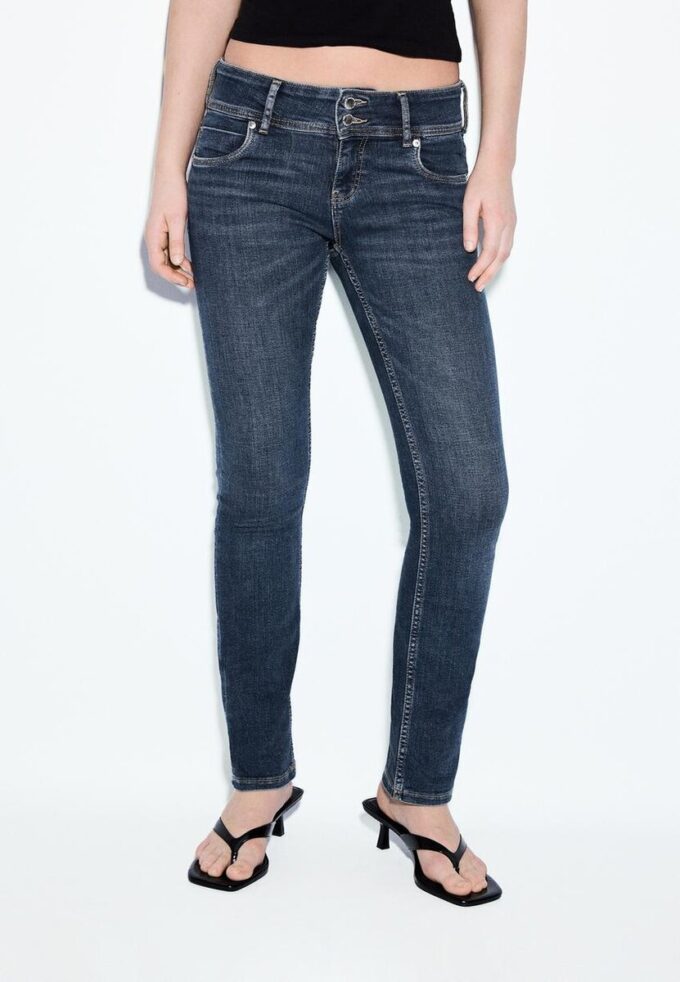 Blugi slim fit cu talie joasă Blugi slim fit cu talie joasă