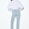 Blugi slim fit cu talie joasă Blugi slim fit cu talie joasă