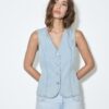 Bluză ajustată din denim Bluză ajustată din denim