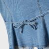 Bluză ajustată din denim