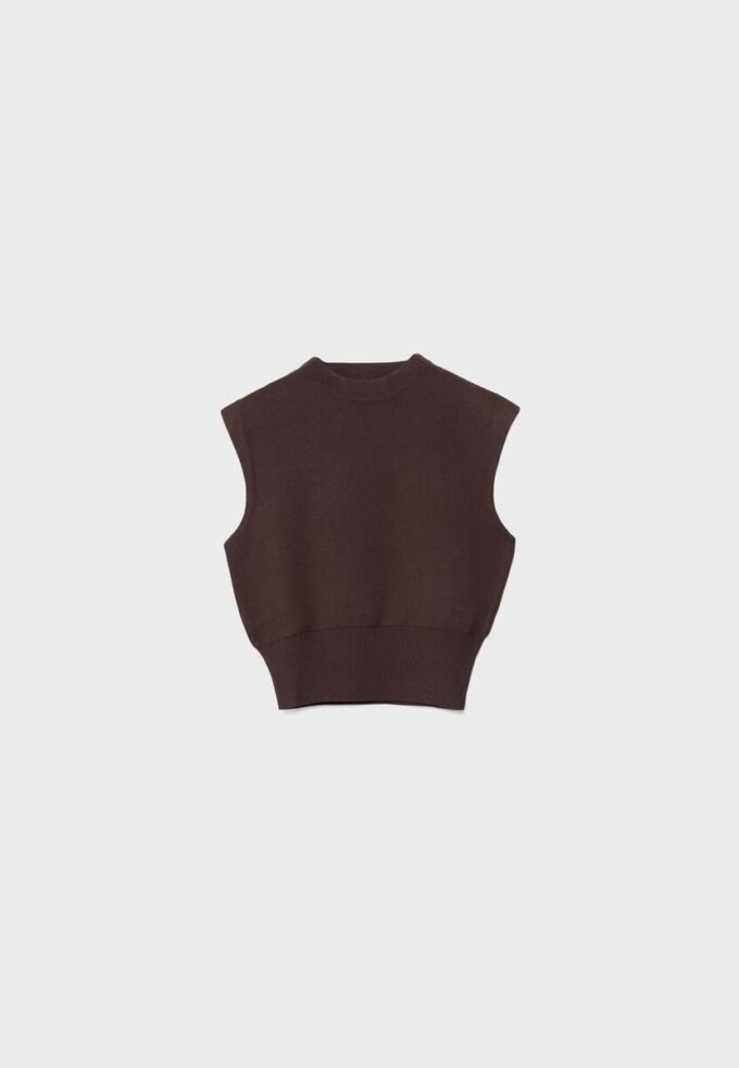 Bluză din tricot cu guler rotund