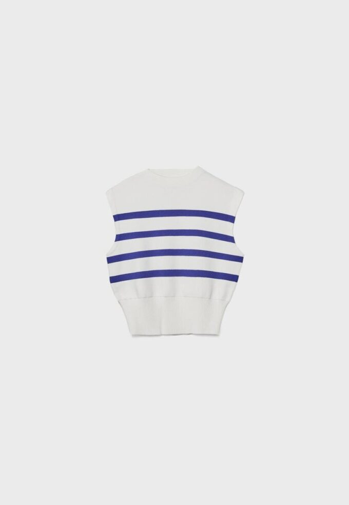 Bluză din tricot cu guler rotund