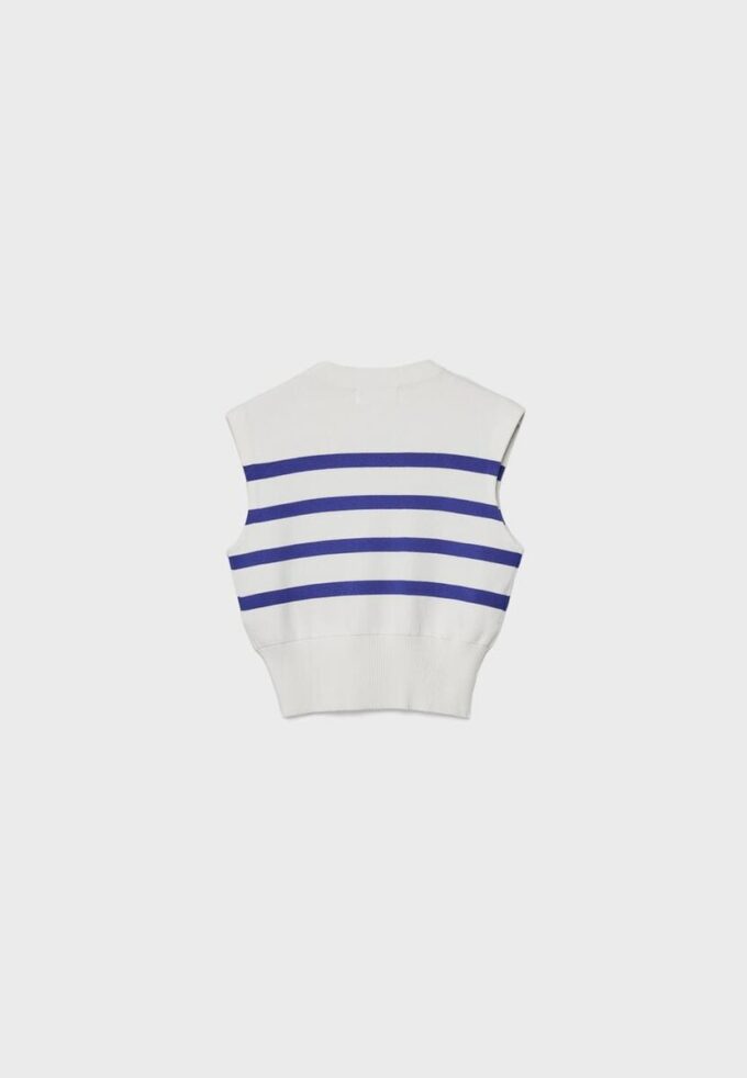 Bluză din tricot cu guler rotund
