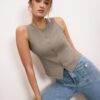 Bluză fără mâneci cu nasturi Bluză fără mâneci cu nasturi