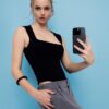 Body din poliamidă cu decolteu pătrat Body din poliamidă cu decolteu pătrat