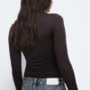 Body din poliamidă cu decolteu pătrat Body din poliamidă cu decolteu pătrat