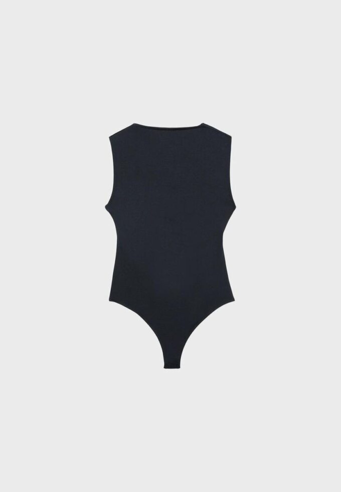 Body din poliamidă cu decolteu pătrat Body din poliamidă cu decolteu pătrat