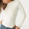 Body din poliamidă cu mâneci lungi Body din poliamidă cu mâneci lungi