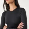 Body din poliamidă cu mâneci lungi Body din poliamidă cu mâneci lungi