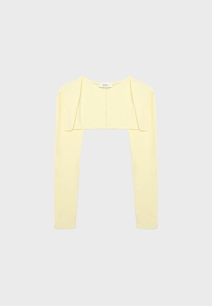 Bolero slim fit cu mâneci lungi