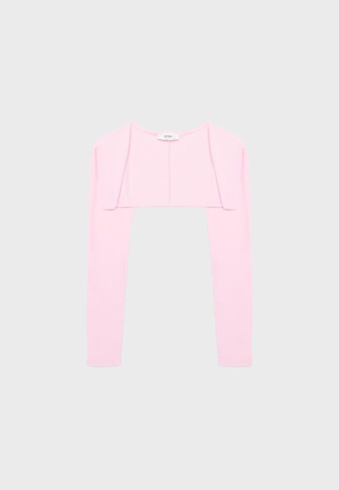 Bolero slim fit cu mâneci lungi