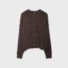 Cardigan cu nasturi, tricotat în stil „cable” Cardigan cu nasturi, tricotat în stil „cable”