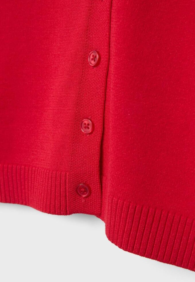 Cardigan din tricot cu guler în picioare și nasturi Cardigan din tricot cu guler în picioare și nasturi