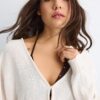 Cardigan din tricot cu mâneci lăzare Cardigan din tricot cu mâneci lăzare