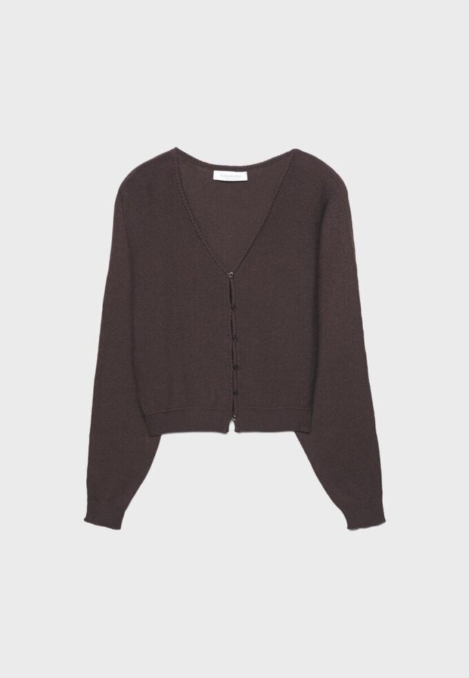Cardigan din tricot cu mâneci lăzare Cardigan din tricot cu mâneci lăzare