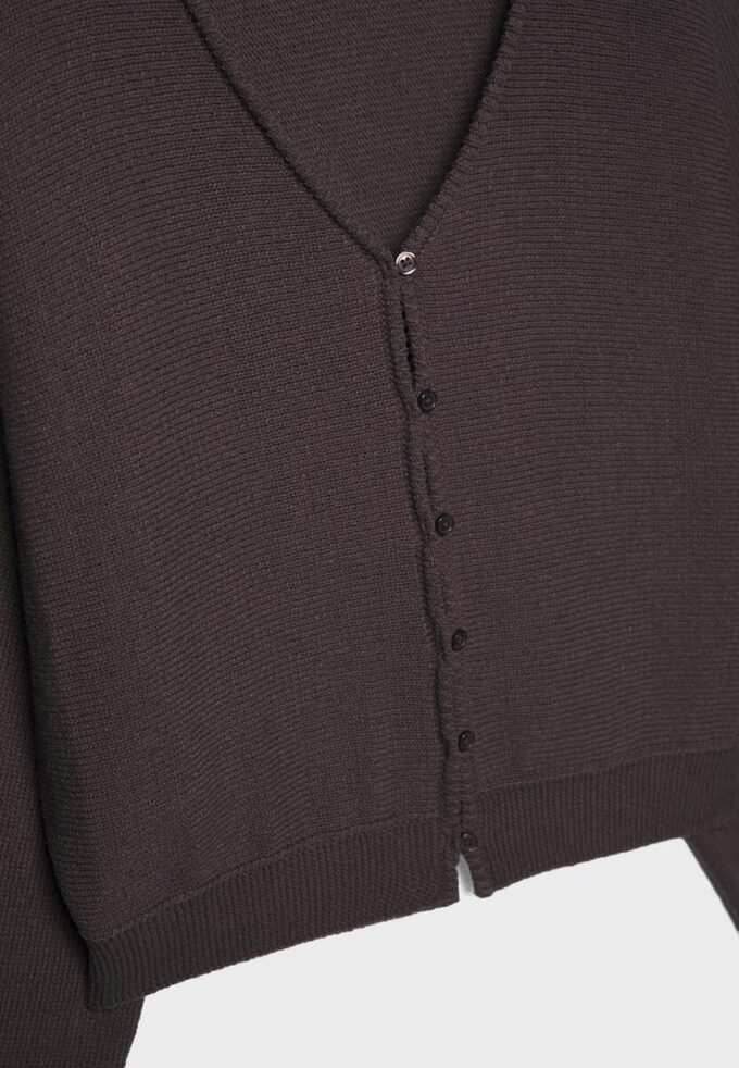 Cardigan din tricot cu mâneci lăzare Cardigan din tricot cu mâneci lăzare