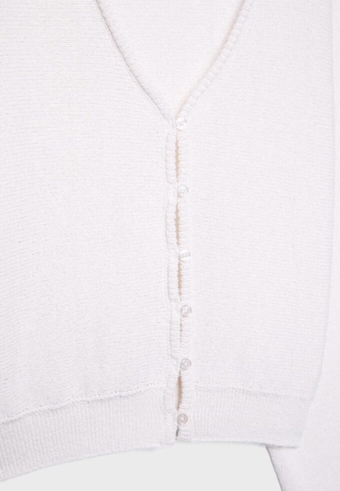 Cardigan din tricot cu mâneci lăzare Cardigan din tricot cu mâneci lăzare