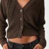 Cardigan din tricot cu nasturi Cardigan din tricot cu nasturi