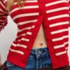 Cardigan din tricot cu nasturi și mâneci raglan