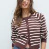Cardigan din tricot cu nasturi și mâneci raglan