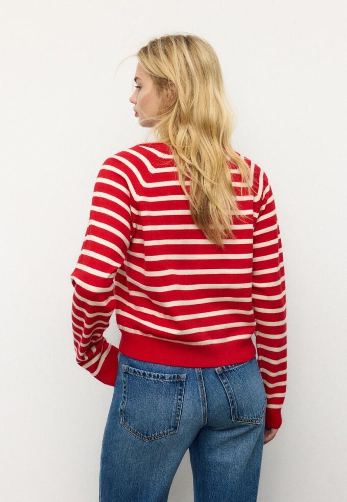Cardigan din tricot cu nasturi și mâneci raglan