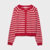 Cardigan din tricot cu nasturi și mâneci raglan