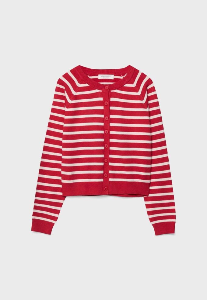 Cardigan din tricot cu nasturi și mâneci raglan