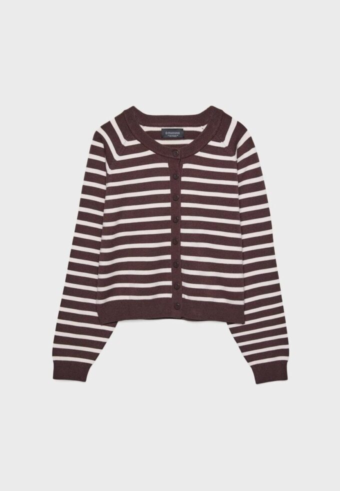 Cardigan din tricot cu nasturi și mâneci raglan