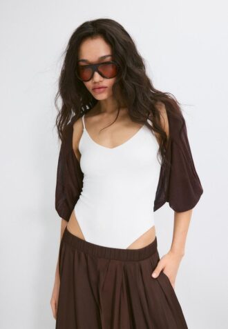 Cardigan din tricot deschis